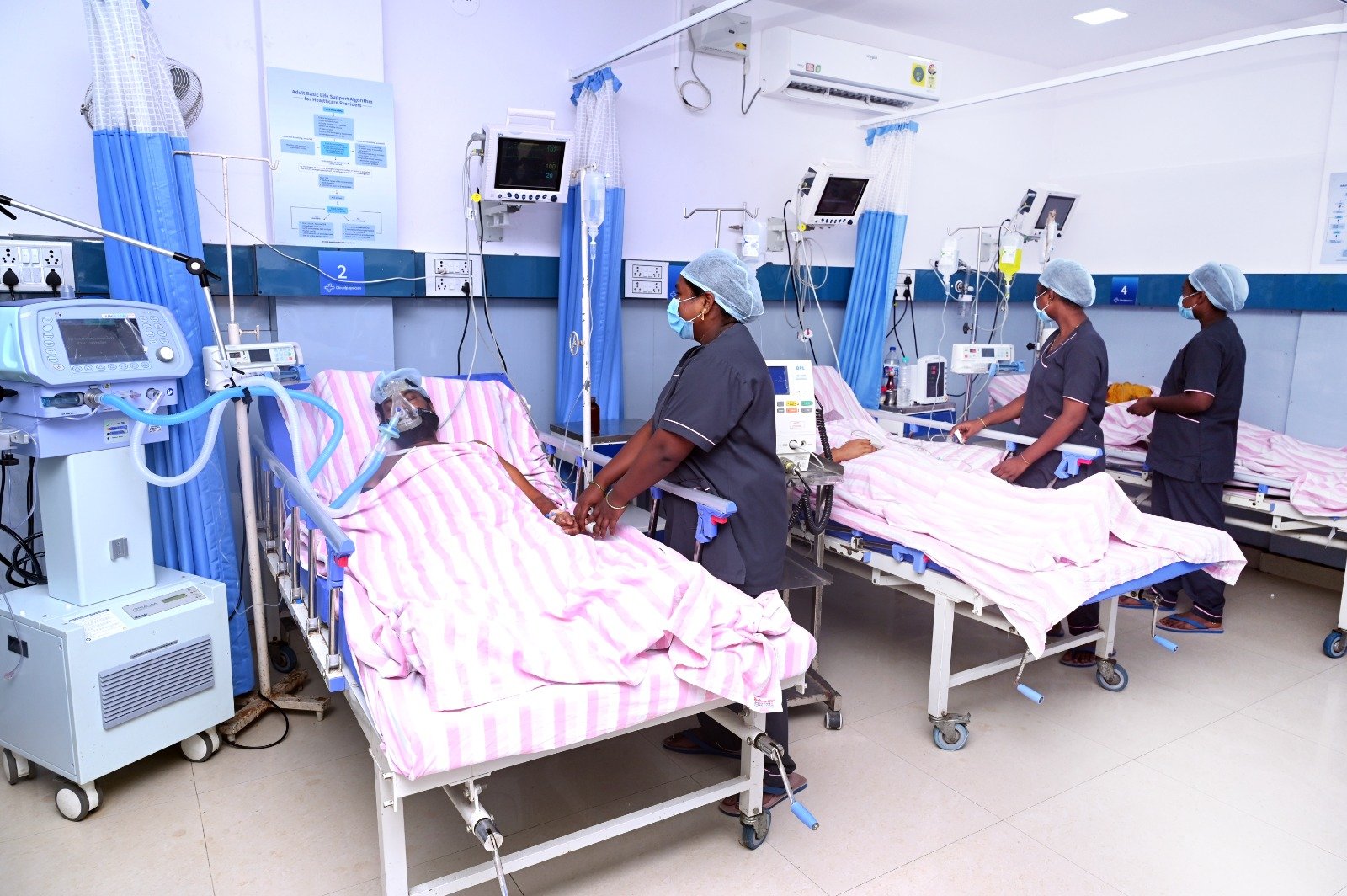 Hospital ICU care environment